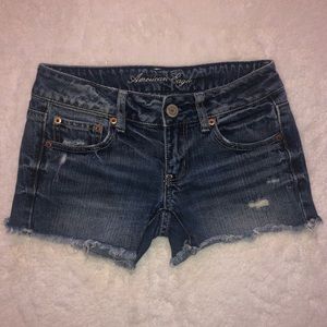 American Eagle ripped denim shorts